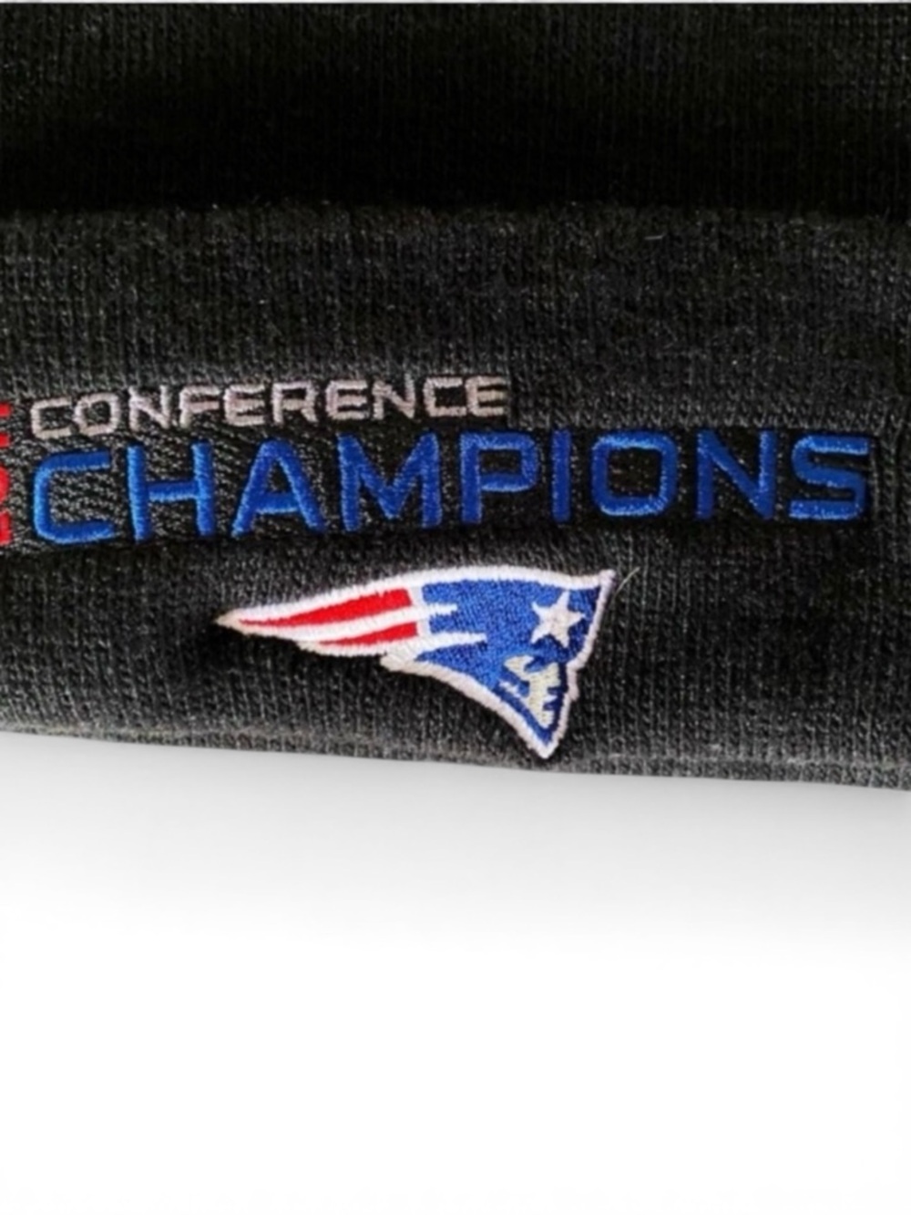 New England Patriots 2011 AFC Champs Beanie • Navy • Retired Design • NWT - Picture 3 of 9